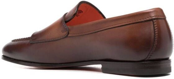 Santoni double-monk strap shoes Brown