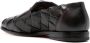 Santoni double-monk strap woven shoes Brown - Thumbnail 3