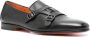 Santoni double-strap leather monk shoes Black - Thumbnail 2