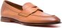 Santoni flat-sole leather loafers Brown - Thumbnail 2