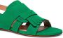 Santoni fringe-detail suede sandals Green - Thumbnail 5