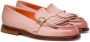 Santoni fringed leather loafers Pink - Thumbnail 2