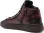 Santoni Gilby leather sneakers Red - Thumbnail 3