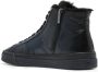 Santoni high-top leather sneakers Blue - Thumbnail 3