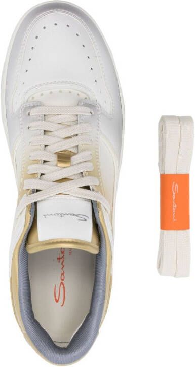 Santoni Illon logo-print sneakers Silver