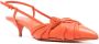 Santoni knot-detail slingback sandals Orange - Thumbnail 2