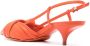Santoni knot-detail slingback sandals Orange - Thumbnail 3