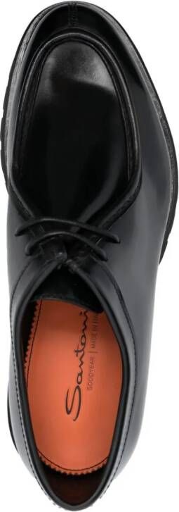 Santoni lace-up Derby shoes Black