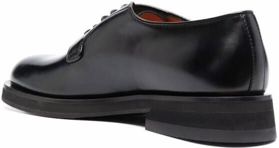 Santoni lace-up derby shoes Black