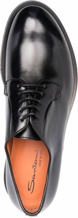 Santoni lace-up derby shoes Black