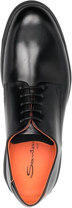 Santoni lace-up derby shoes Black