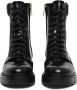 Santoni lace-up leather ankle boots Black - Thumbnail 4