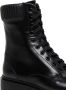 Santoni lace-up leather ankle boots Black - Thumbnail 5