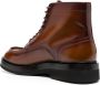 Santoni lace-up leather boots Brown - Thumbnail 3