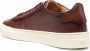 Santoni lace-up leather sneakers Brown - Thumbnail 3