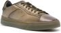 Santoni lace-up leather sneakers Green - Thumbnail 2