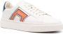 Santoni lace-up low-top leather sneakers White - Thumbnail 2