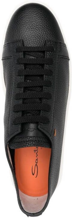 Santoni lace-up low-top sneakers Black