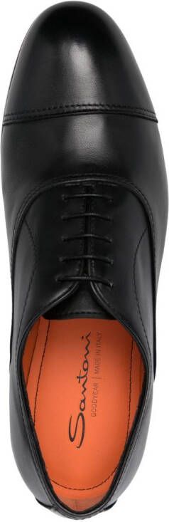 Santoni lace-up Oxford shoes Black