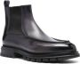 Santoni leather Chelsea boots Grey - Thumbnail 2