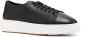 Santoni leather low-top sneakers Black - Thumbnail 2