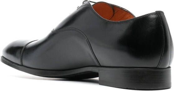 Santoni leather oxford shoes Black