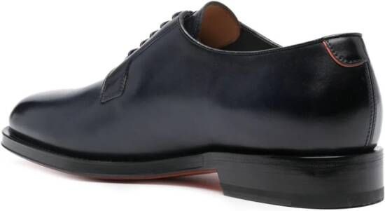 Santoni leather Oxford shoes Blue