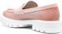 Santoni leather penny loafer Pink - Thumbnail 3