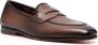 Santoni leather penny loafers Brown - Thumbnail 2