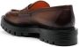 Santoni leather penny loafers Brown - Thumbnail 3