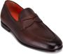 Santoni leather penny loafers Brown - Thumbnail 2
