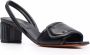 Santoni leather slingback sandals Black - Thumbnail 2