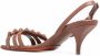 Santoni leather slingback sandals Brown - Thumbnail 3