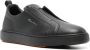 Santoni leather slip-on sneaker Black - Thumbnail 2