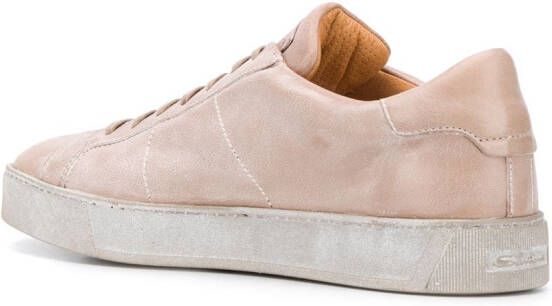 Santoni low lace-up sneakers Neutrals