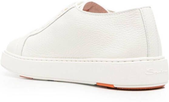 Santoni low-top leather sneakers White