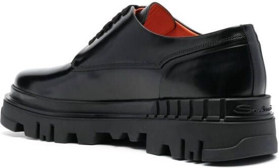 Santoni lug-sole Derby shoes Black