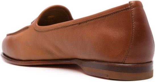Santoni ombré-effect loafers Brown