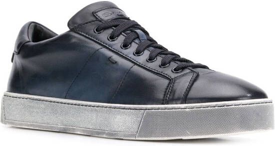 Santoni ombré-effect low-top sneakers Blue