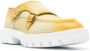 Santoni ombré perforated-leather loafers Yellow - Thumbnail 2