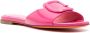 Santoni open-toe leather mules Pink - Thumbnail 2