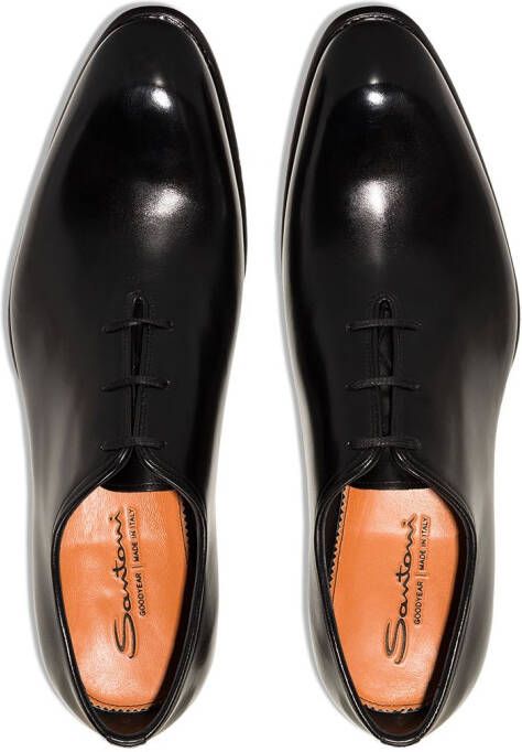 Santoni Oxford lace-up shoes Black