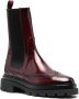 Santoni oxford-panel boots Red - Thumbnail 2