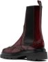 Santoni oxford-panel boots Red - Thumbnail 3