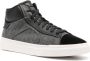 Santoni panelled high-top sneakers Grey - Thumbnail 2