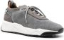 Santoni panelled knitted sneakers Grey - Thumbnail 2