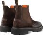 Santoni panelled leather ankle boots Brown - Thumbnail 3
