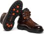 Santoni panelled leather hiking boots Brown - Thumbnail 4