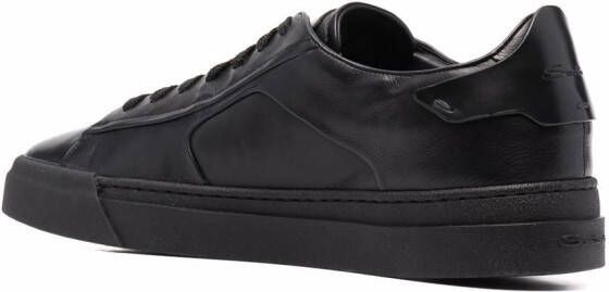 Santoni panelled low-top sneakers Black