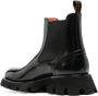 Santoni patent-finish leather ankle boots Black - Thumbnail 3